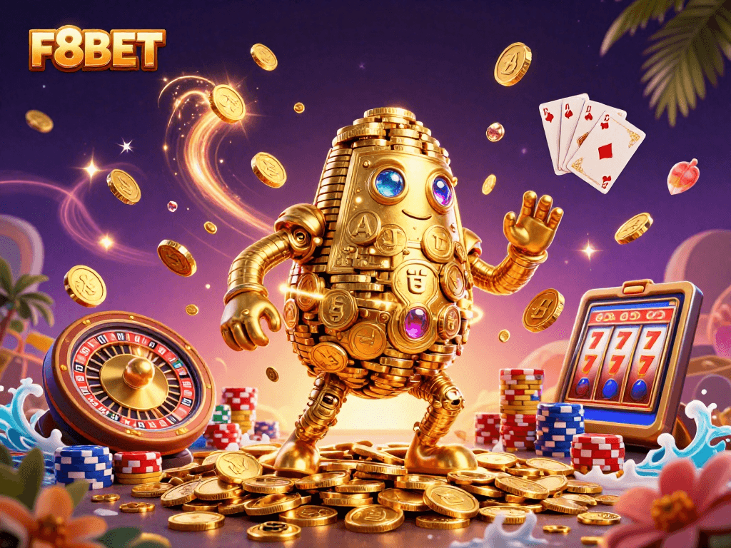 Experience thrilling gameplay with F8BET's innovative gambling platform featuring captivating casino elements.