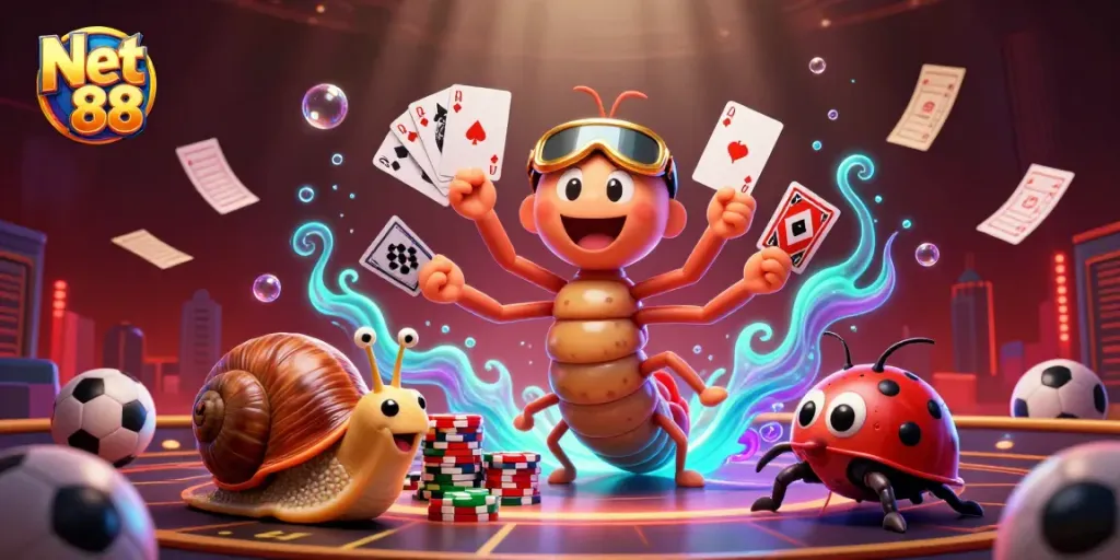 Place bets as Net 88 sports betting characters come together, showcasing action and excitement.