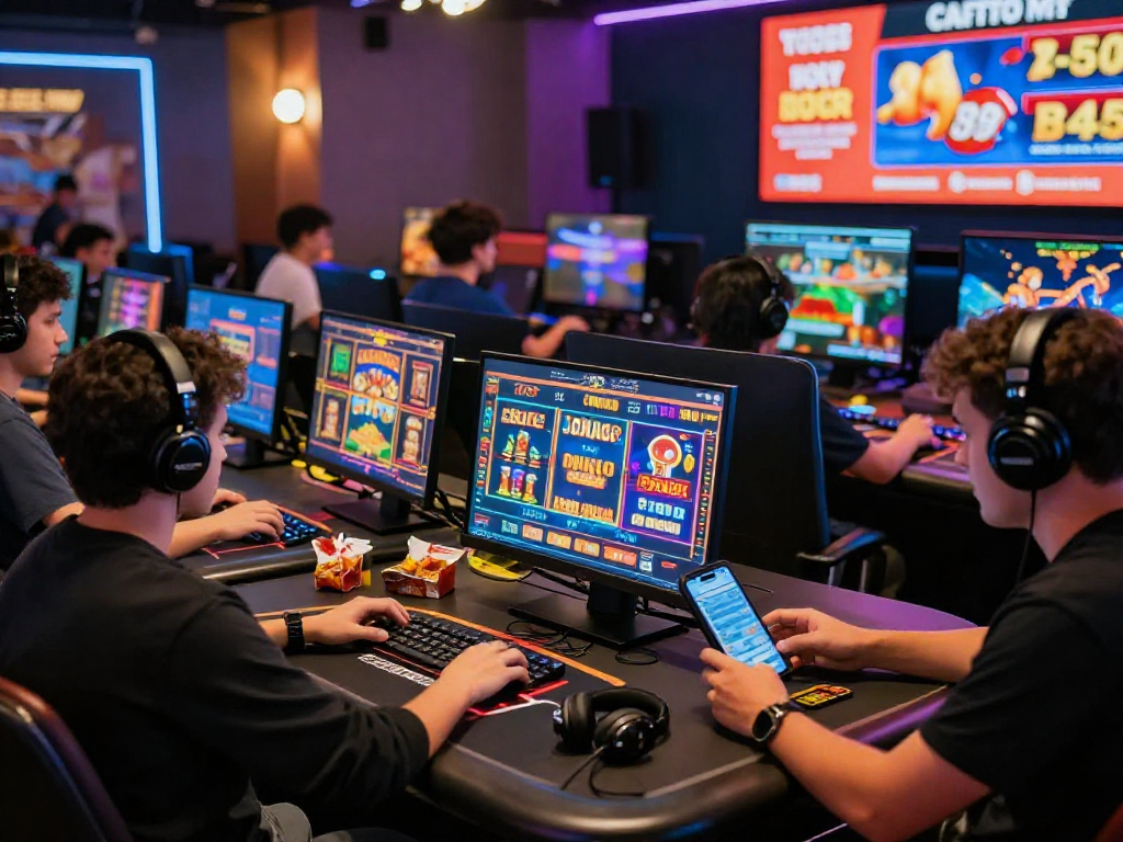Players enjoying immersive games on GB 444, showcasing engaging online casino environment and vibrant atmosphere.