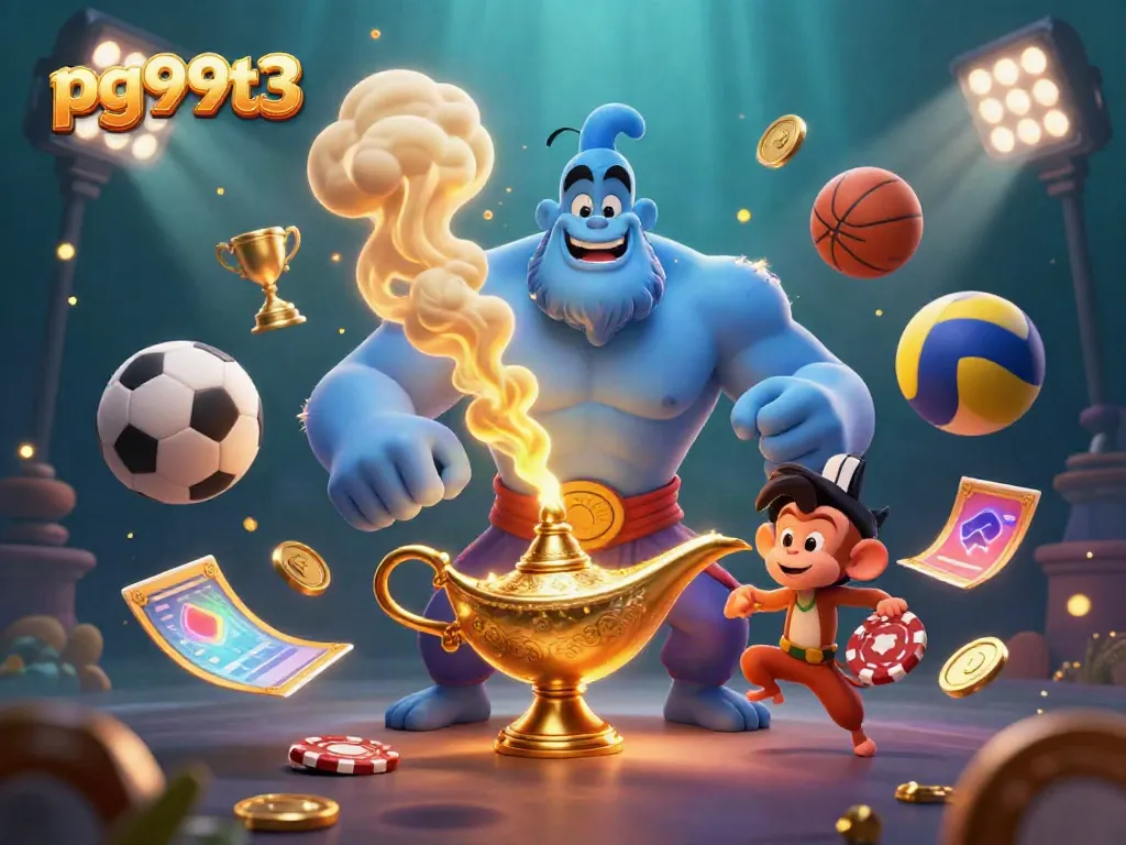 Experience thrilling games like pg99t3 with an enchanting genie and sports actions.