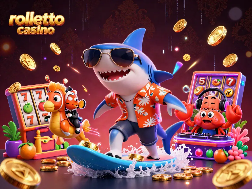 Experience rolletto casino excitement with vibrant characters and dynamic gaming action.