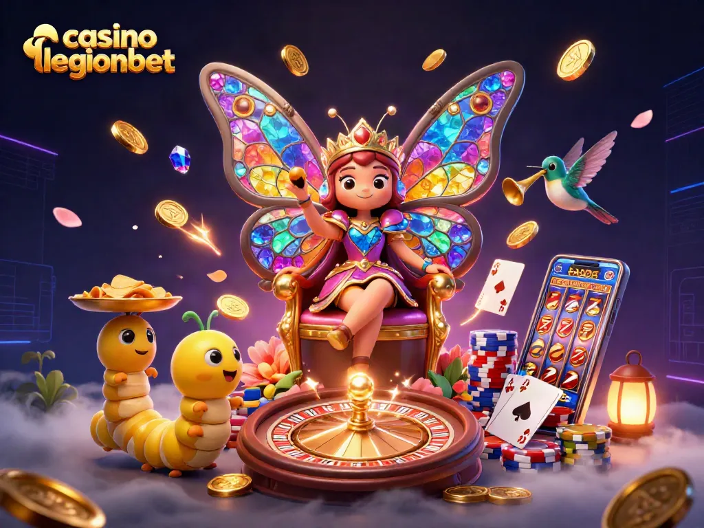 Experience the excitement of casino legionbet with enchanting characters and vibrant casino elements.