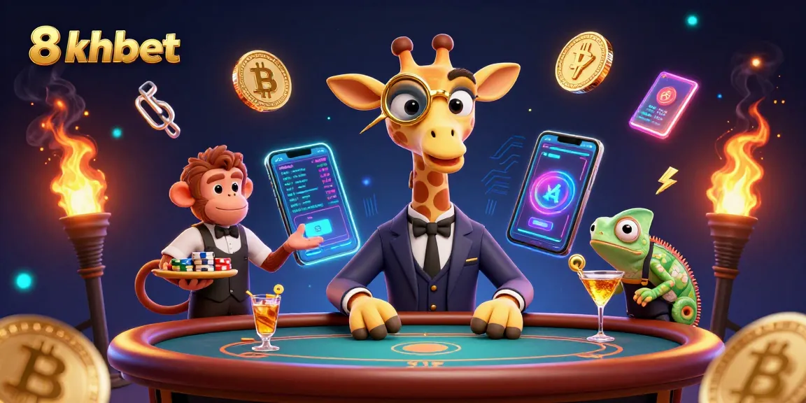 Experience thrilling gaming at 8xbet with vibrant characters and dynamic casino elements.