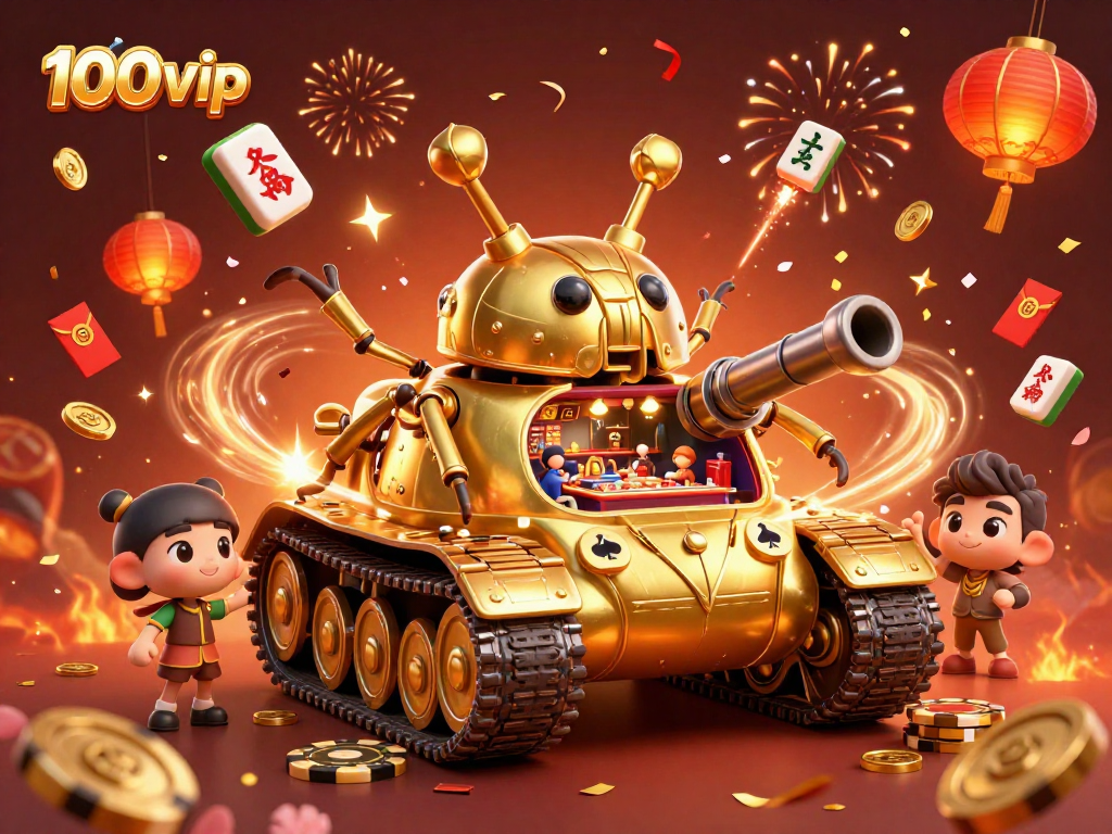 Win big at 100vip with a captivating 3D casino tank experience full of festive elements.