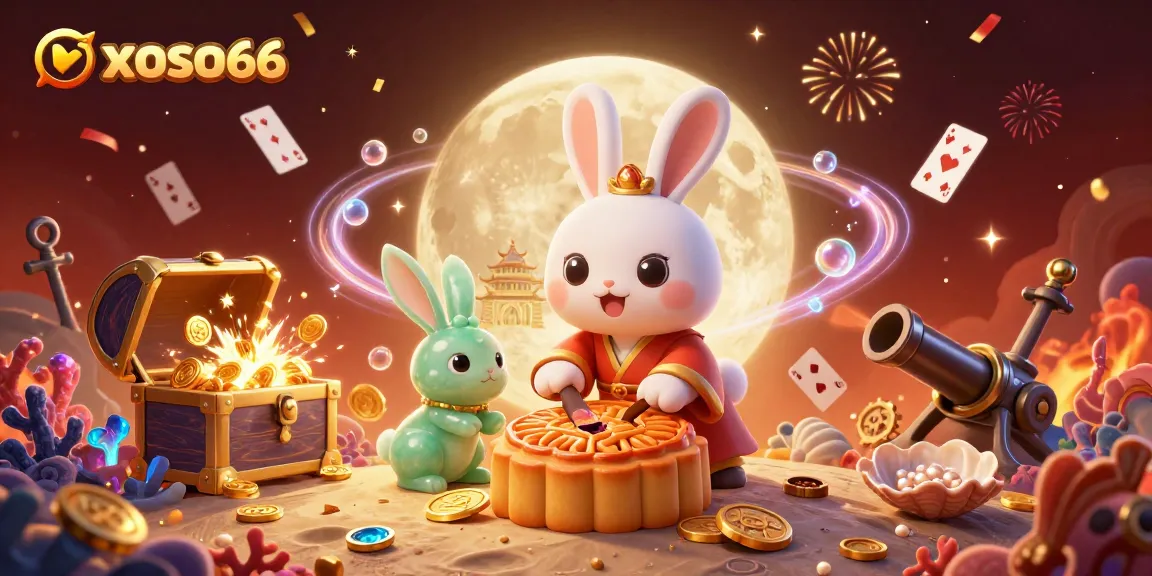 Unleash your luck at xoso66 with exciting games and stunning visuals of a lucky moon rabbit scene.